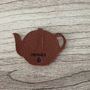Hermès Petit H Brown Leather Tea pot Bag charm